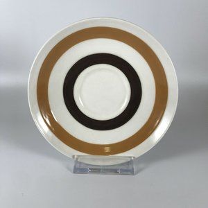 Vintage Carrigaline COLLEEN Ireland Brown Tan Stripe Saucer 5-9/16”